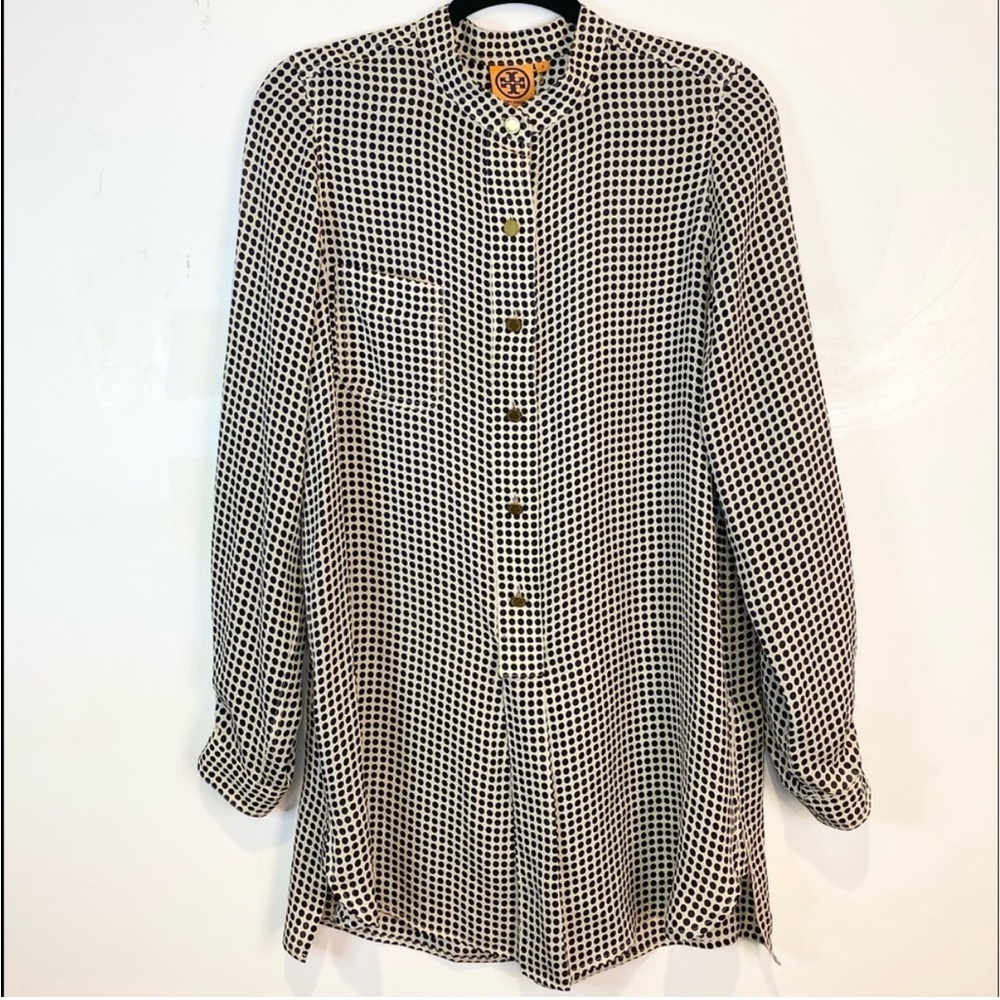 Tory Burch polka dot tunic, sz 8